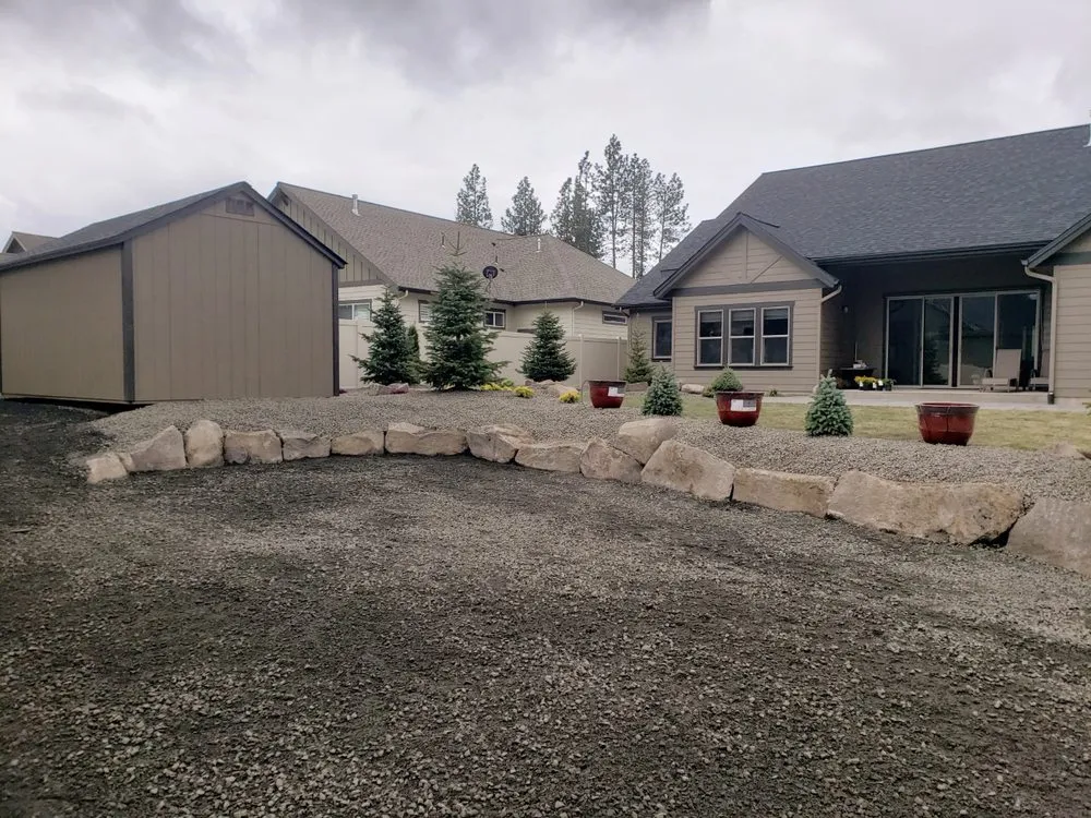 Top-rated lawn mowing service with custom design in Rathdrum, ID by Yochum Landscaping