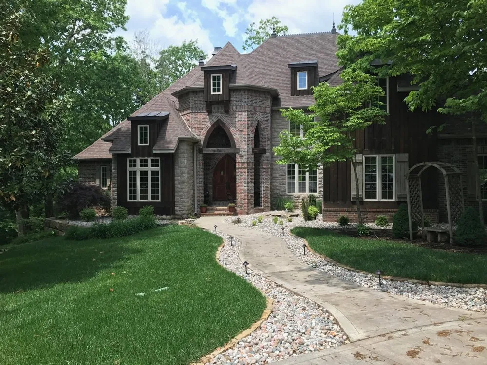 Affordable residential landscaping with custom design in Nixa, MO by Yoder Lawn
