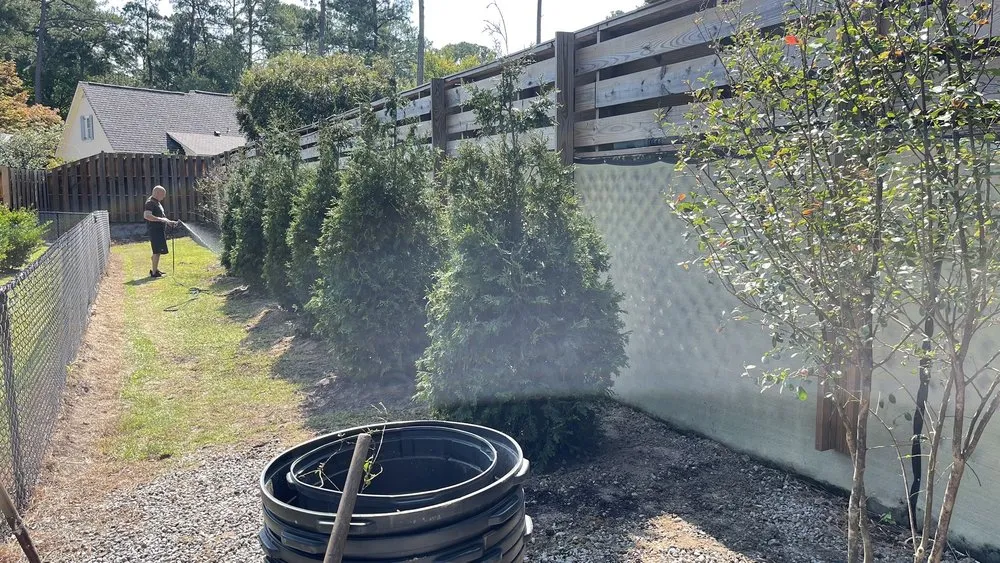 Reliable garden landscaping for residential properties in Greenville, NC by Yorch laun care landscaping