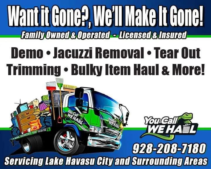 Top-rated garden landscaping for homes across Lake Havasu City, AZ - You Call We Haul