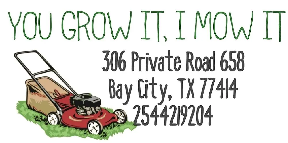 Custom landscape installation for homes in Bay City, TX by You Grow It I Mow It