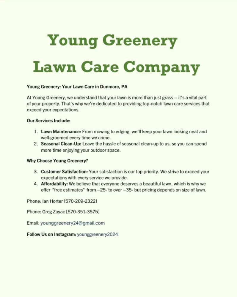 Professional outdoor landscaping in Dunmore, PA - Young Greenery