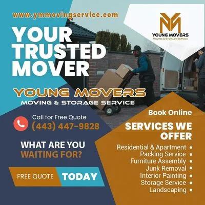 Young Movers Moving & Storage Service Logo