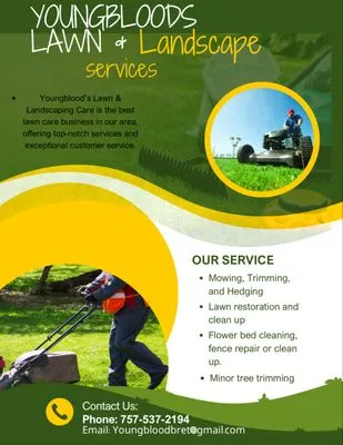 Youngbloods Lawn and Landscaping Logo
