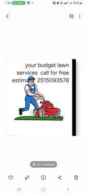 Your Budget Lawn Care Service Logo