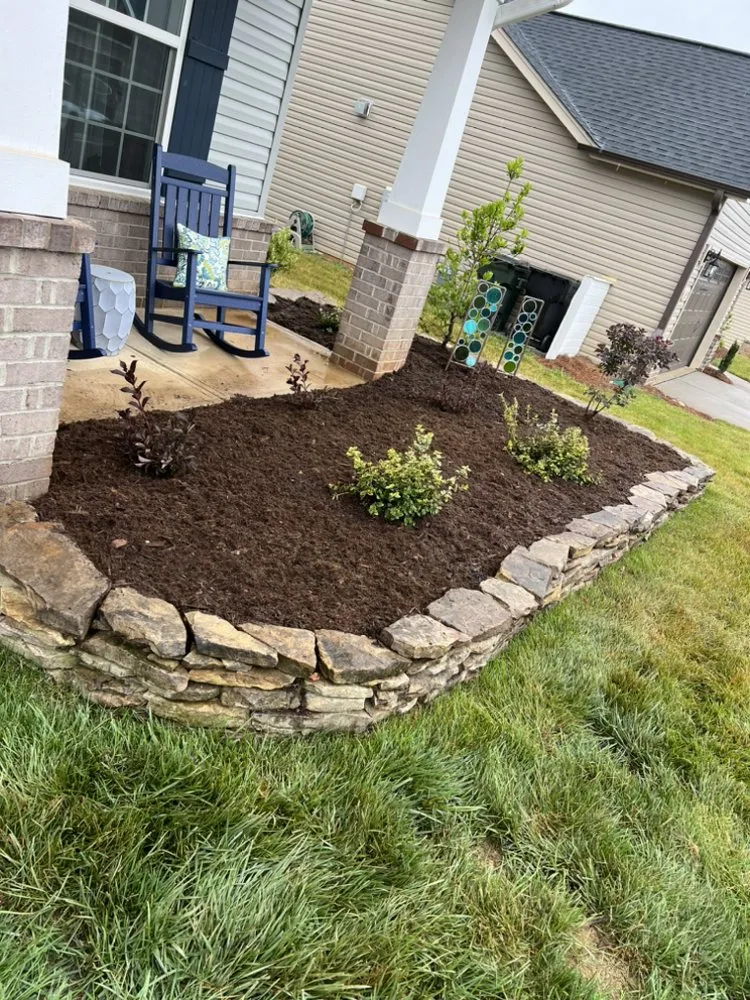 Custom landscape installation for residential properties across Lenoir, NC - Your Dream Landscaping