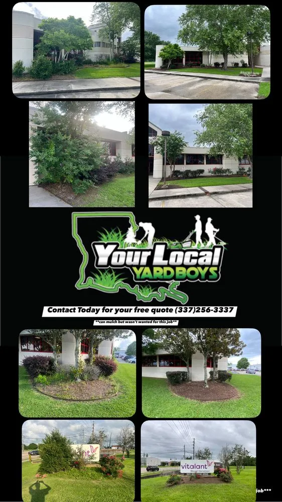 Custom landscape design in New Iberia, LA by Your Local Yard Boys