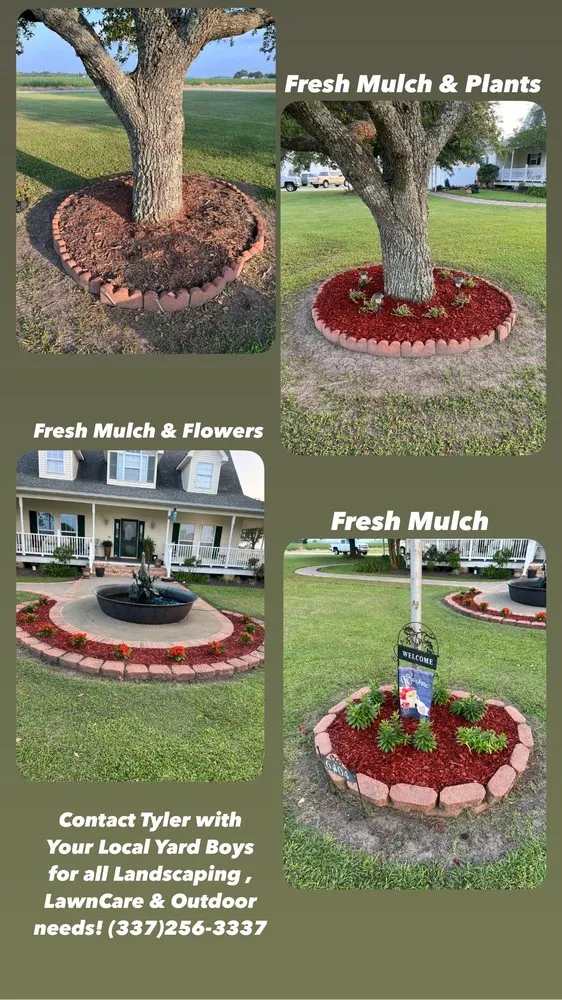 Expert garden landscaping for residential properties in New Iberia, LA by Your Local Yard Boys