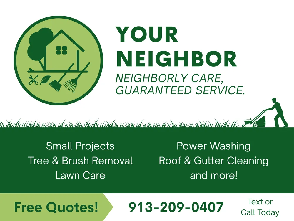 Trusted garden landscaping for homes in Overland Park, KS by Your Neighbor - Handyman and Lawn Care