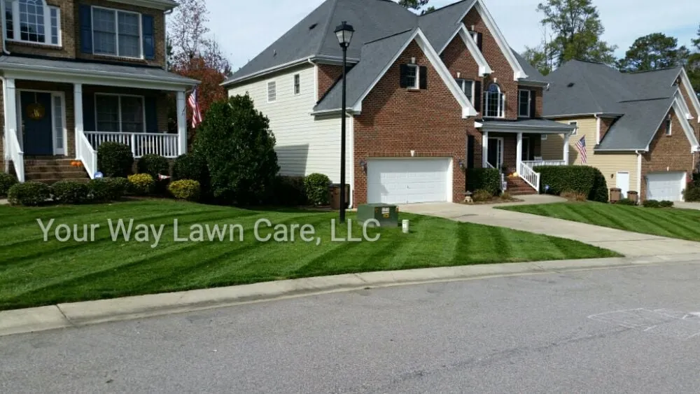 Custom residential landscaping with custom design in Raleigh, NC by Your Way Lawn Care