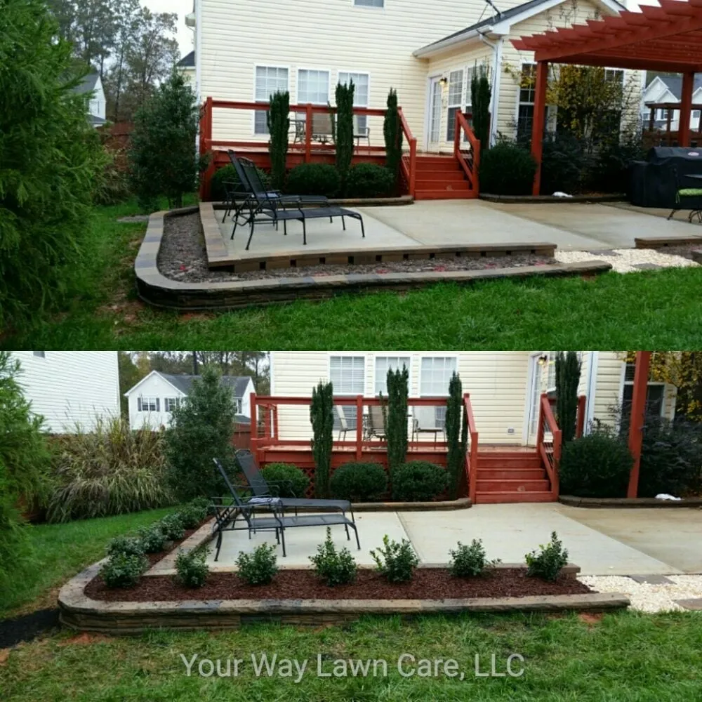 Professional landscape design in Raleigh, NC by Your Way Lawn Care