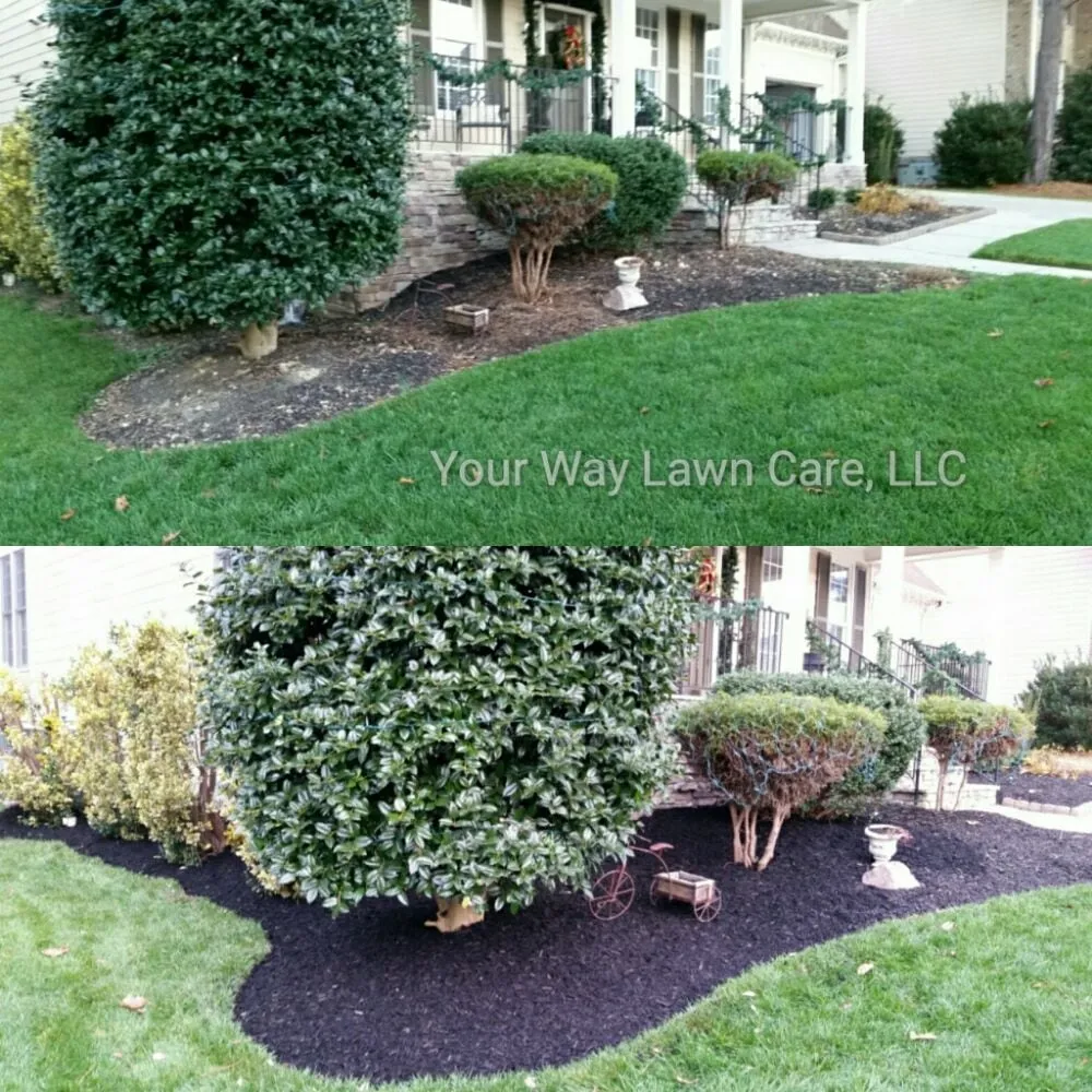 Professional landscape installation for homes across Raleigh, NC - Your Way Lawn Care