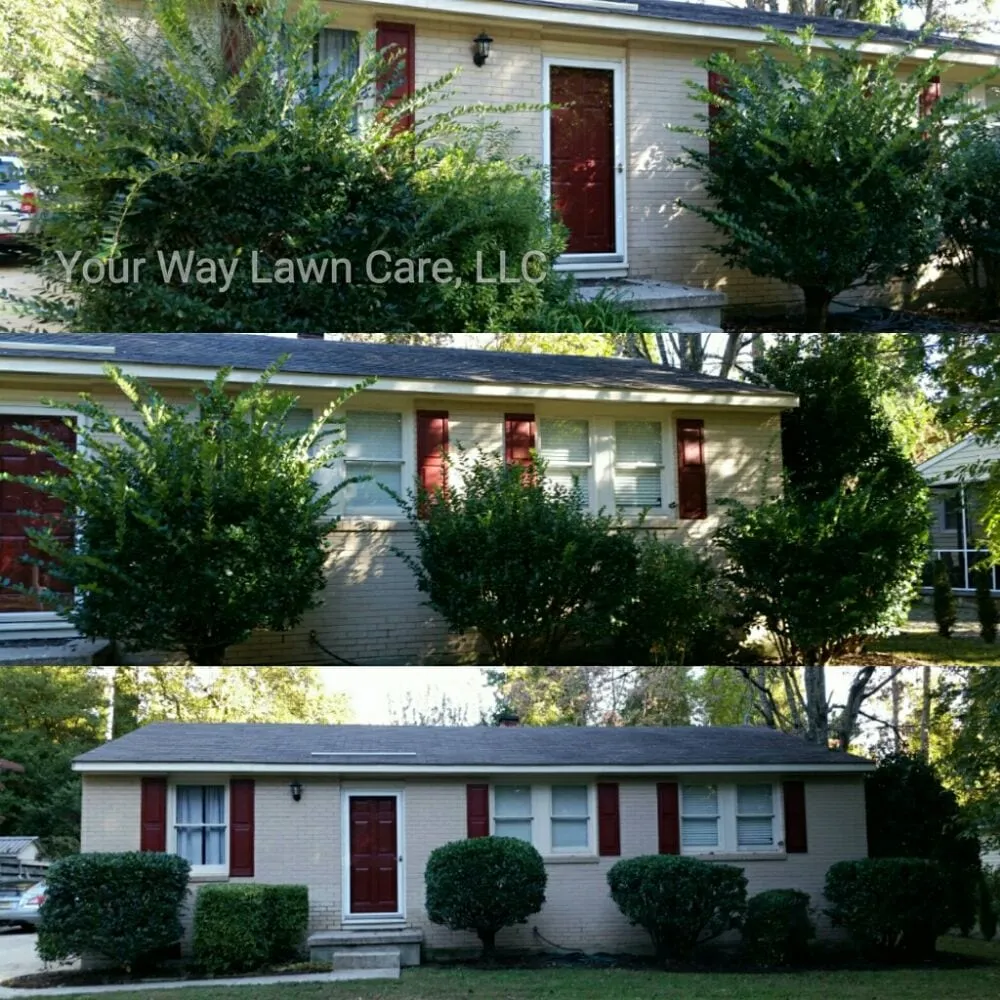 Custom landscape installation with custom design in Raleigh, NC by Your Way Lawn Care