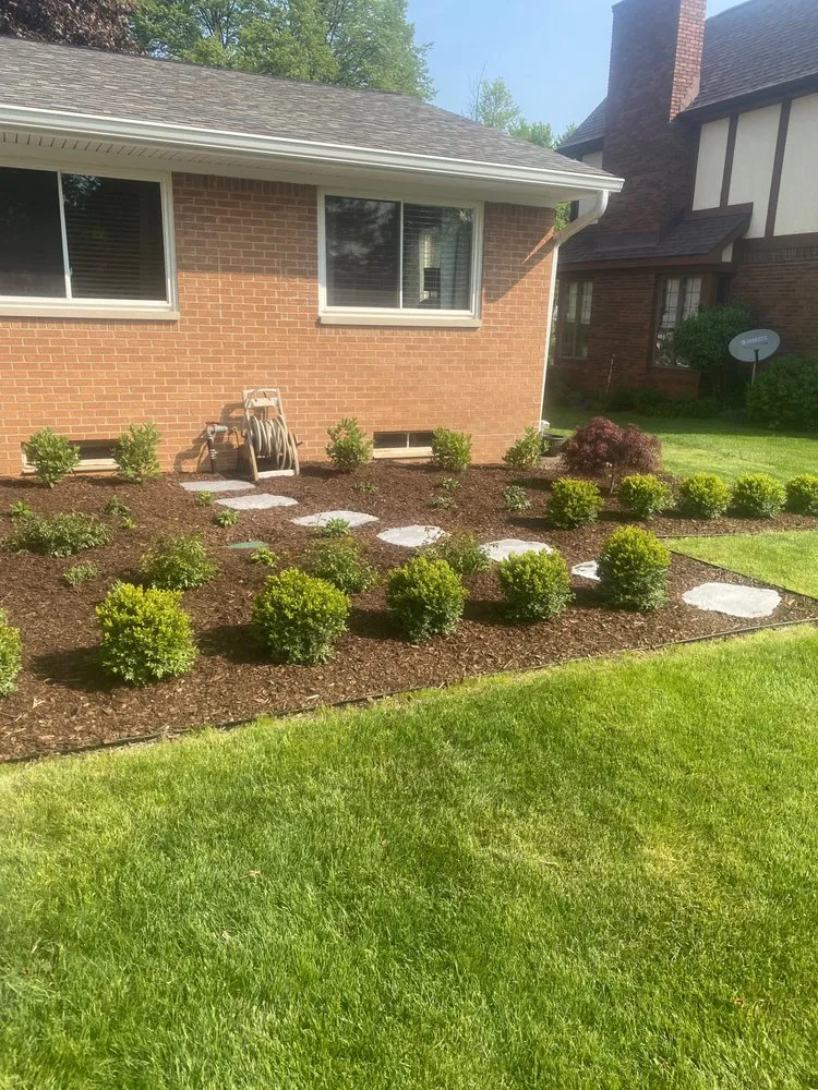 Professional landscape installation in Milford, MI by Your Way Property Services