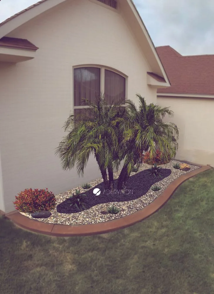 Professional landscape installation in St. Cloud, FL by YourVision 3D Landscape Design