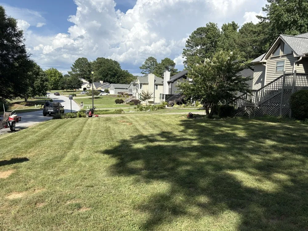 Professional lawn mowing service in Lawrenceville, GA by Yustin R General Contractor