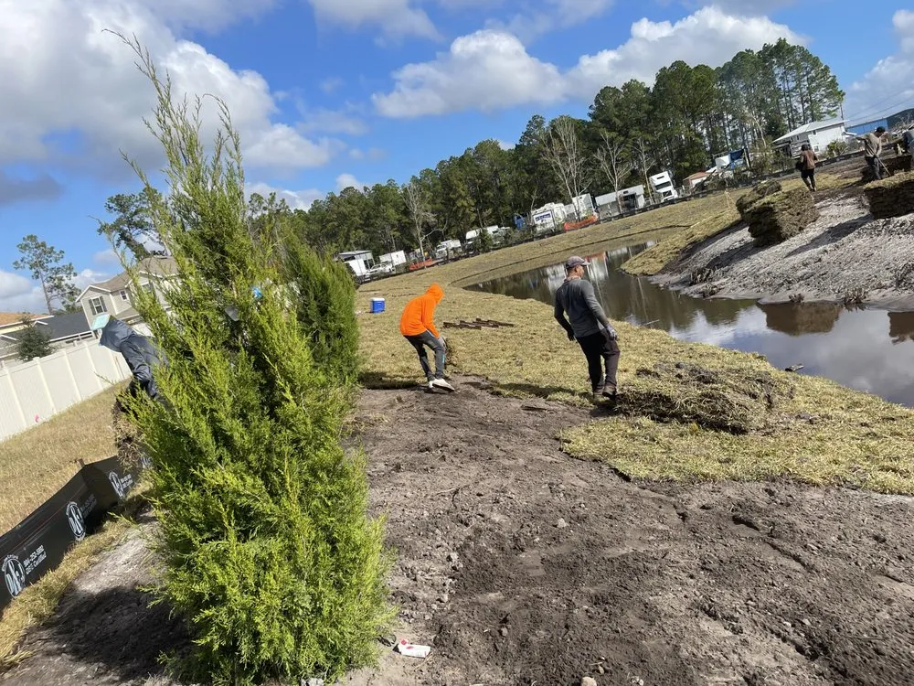 Custom landscape installation for outdoor upgrades across Jacksonville, FL - YY Sod&mulchs