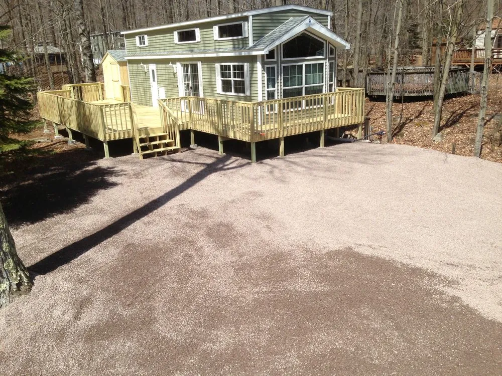 Professional landscaping services for residential properties in Covington Township, PA by Z and Z construction