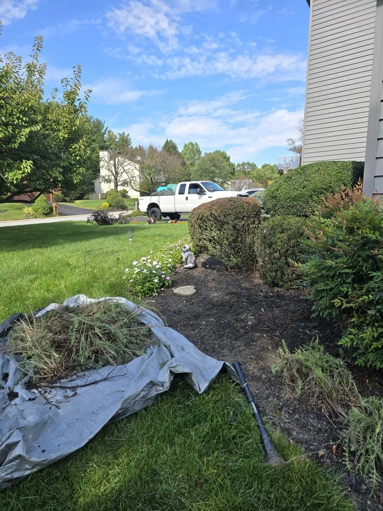 Custom outdoor landscaping in Owings Mills, MD by Zac&Flor lawn housekeeping