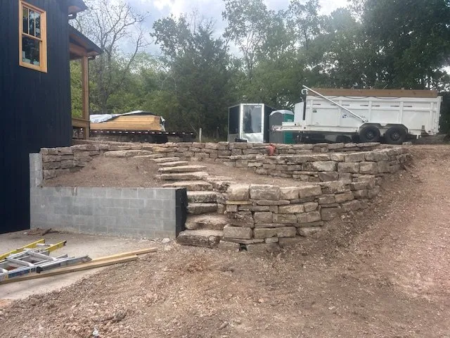 Affordable landscape installation in Harrison, AR by Zach Davidson Excavation
