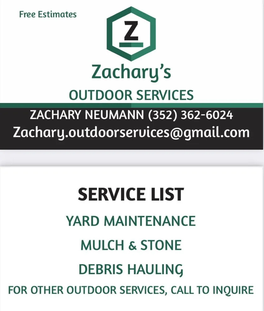 Reliable landscaping services in Dunnellon, FL - Zachary's Outdoor Services