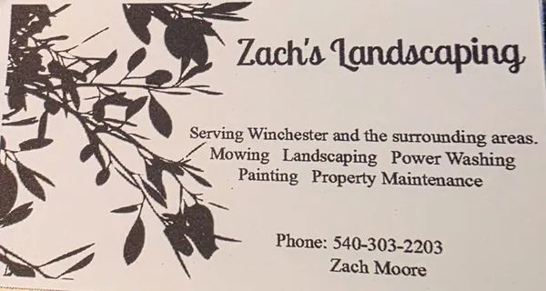 Zach's Landscaping Logo