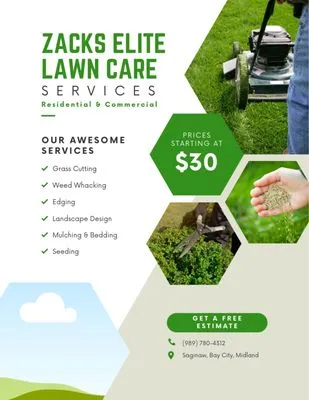 Zacks Elite Lawn Care Logo