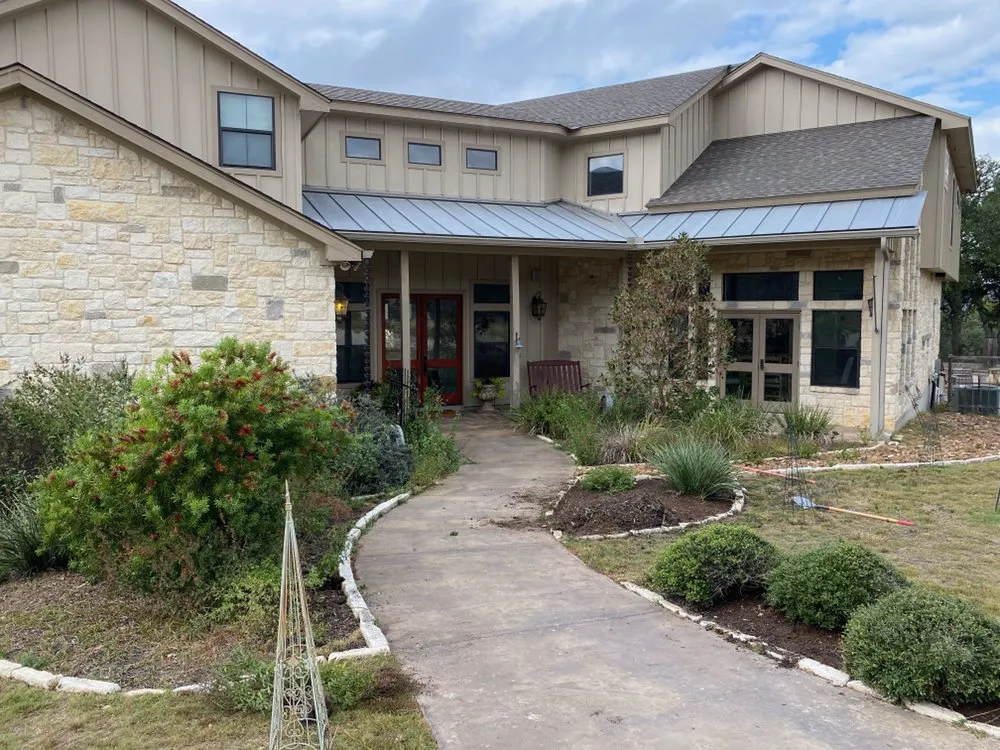 Custom landscape installation in Canyon Lake, TX - Zack's Landscaping