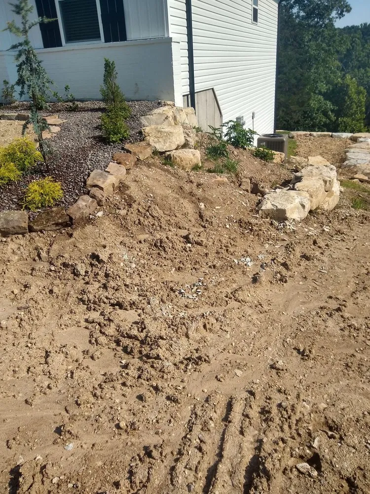 Custom outdoor landscaping for homes in Branson West, MO by Zanescapes Tree & Yard