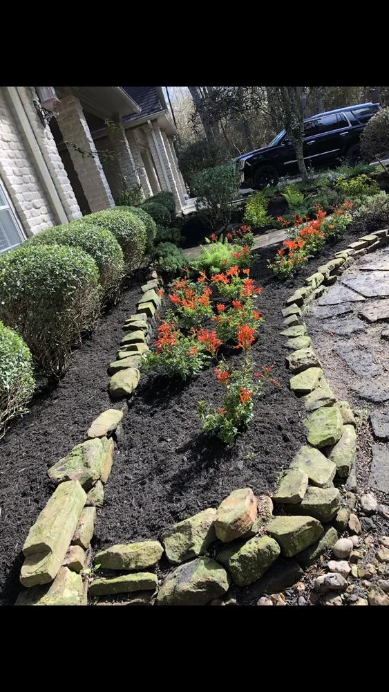 Professional landscape design in Magnolia, TX by Zantis Landscaping