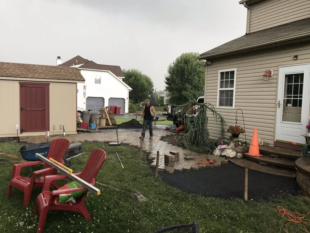 Custom yard cleanup service with custom design in Easton, PA by Zavala's Landscape Design and Build