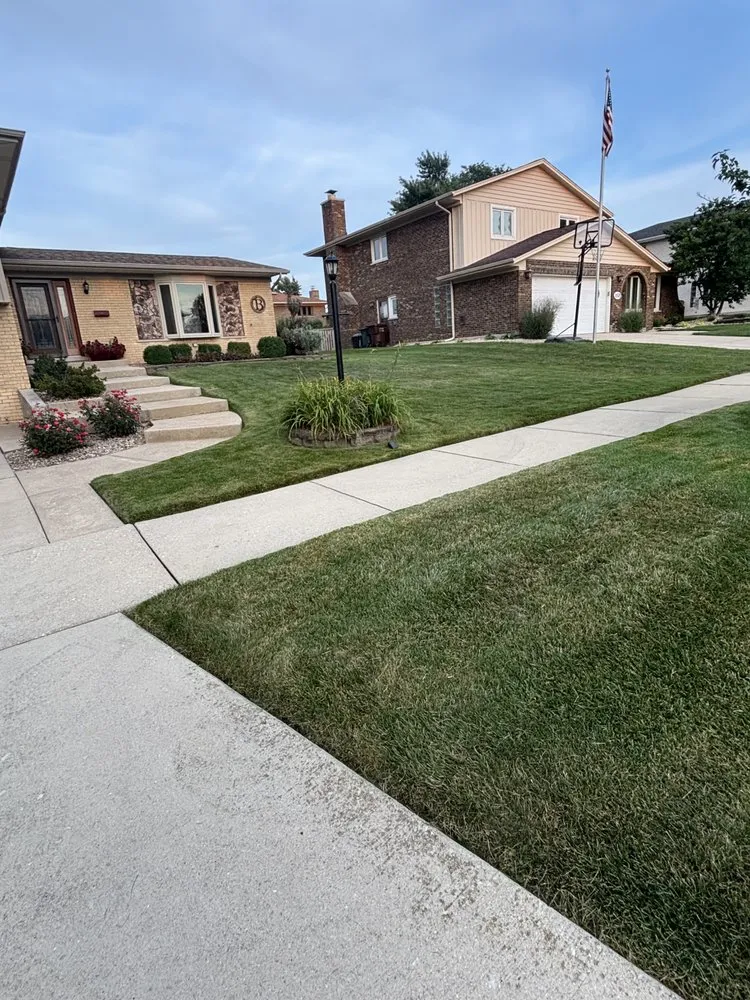 Custom landscape design in Oak Forest, IL by Zees Landscaping