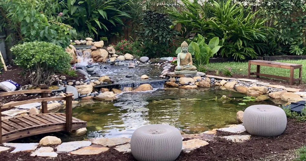 Expert lawn mowing service with custom design across Kendall, FL - Zen Water Gardens