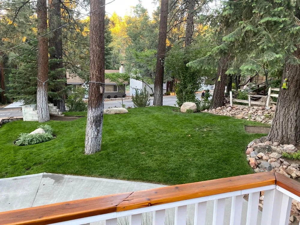 Custom landscape design in Big Bear Lake, CA - Zepeda's Yard Maintenance