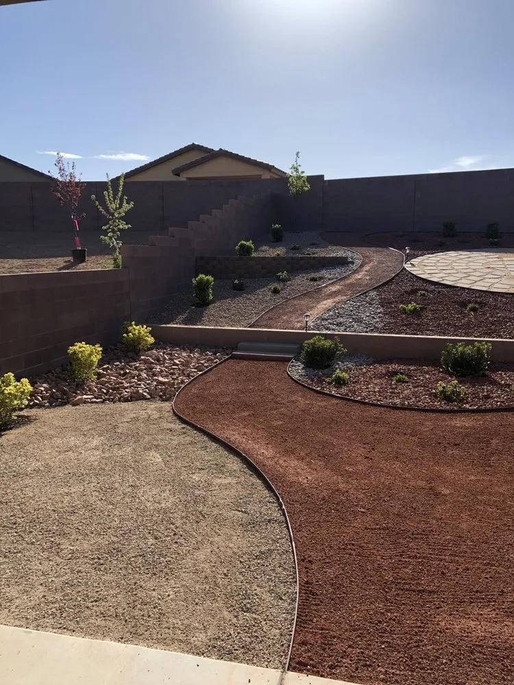 Custom lawn mowing service with custom design across Albuquerque, NM - Zia Valley Landscaping