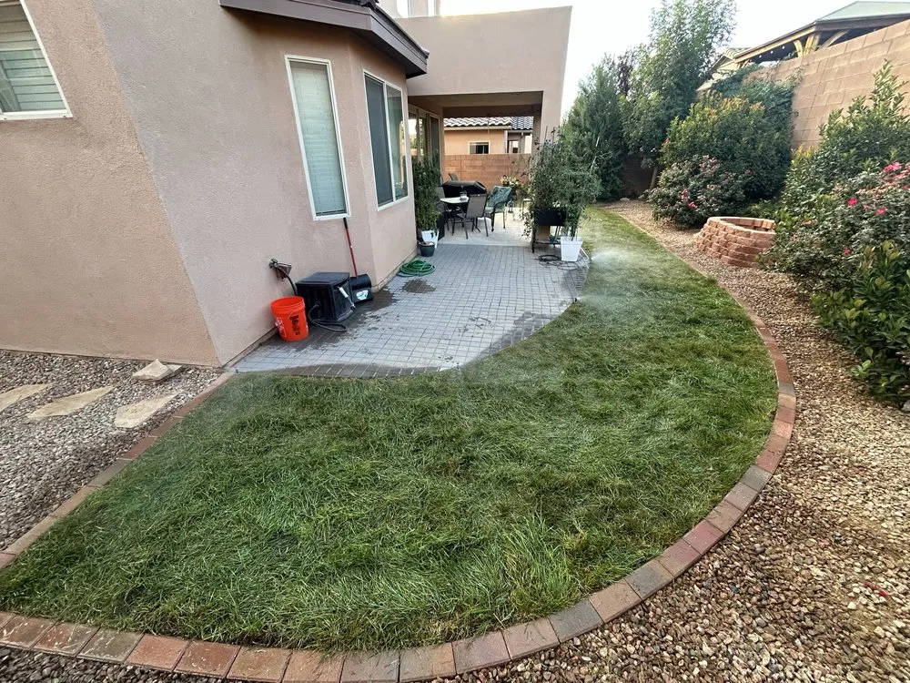 Custom landscape installation in Albuquerque, NM - Zia Valley Landscaping