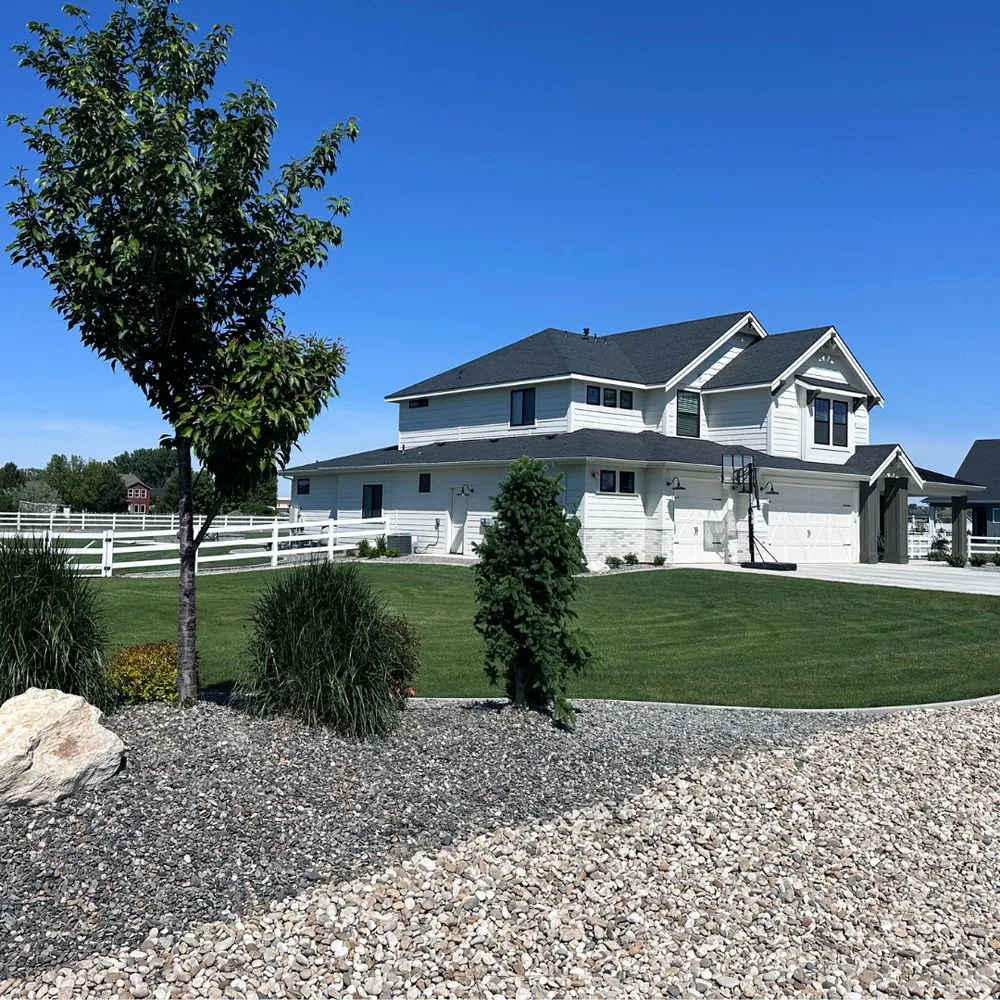 Local residential landscaping for year-round maintenance in Middleton, ID by Zing Services
