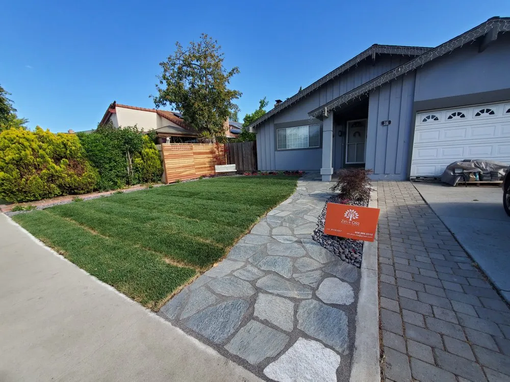 Custom outdoor landscaping in San Jose, CA by Zin+Ola Landscape Design and Installation