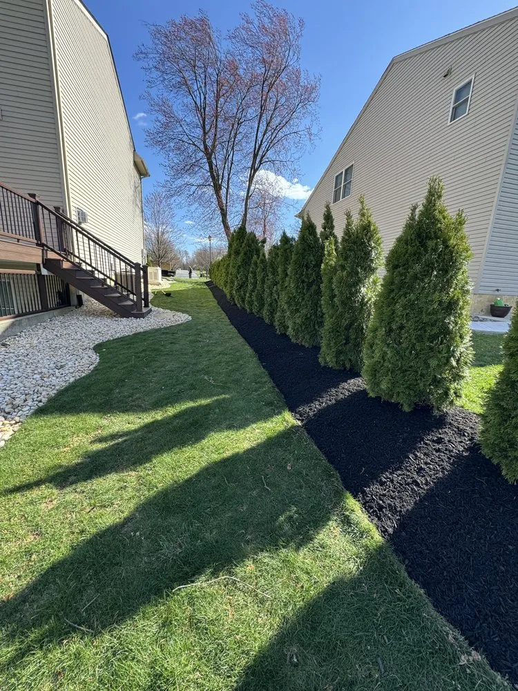 Custom landscape installation in Coplay, PA by Zippy Landscaping
