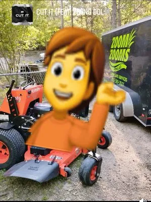 Zoom Zooms Lawn Care Service Logo