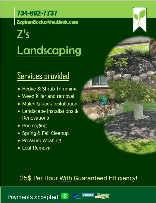 Reliable yard cleanup service with custom design in Plymouth, MI by Z's Landscaping