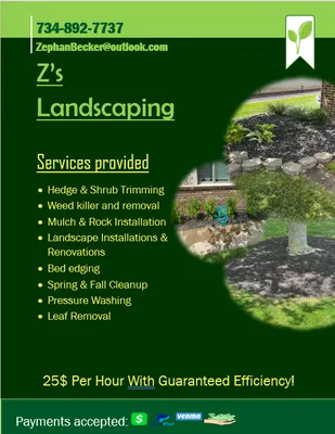 Z's Landscaping Logo