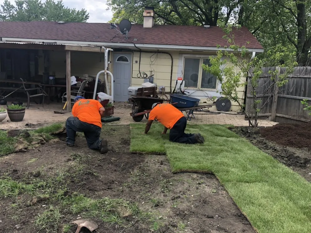 Expert landscape installation for homes in Bolingbrook, IL by Zuniga Landscaping